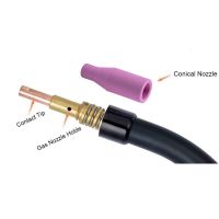 Limited Time Discounts 13Pcs Welding Torch Gas Ceramic Nozzle 15AK Argon Arc 0.6/0.8/1.0/1.2Mm Nozzle Holder Contact Tip For 15AK MIG Welding Torch