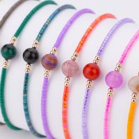 3PCS European and American Style Miyuki Rice Beads Friendship Bracelet Colorful Beads Handwoven Couple Glass Bracelet