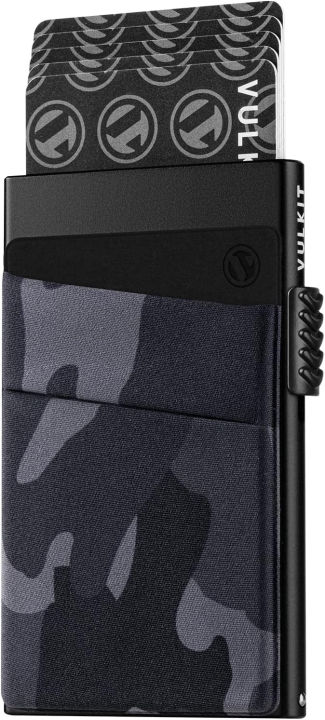 vulkit-pop-up-credit-card-holder-wallet-rfid-blocking-slim-aluminum-metal-bank-card-case-with-money-pocket-for-airtag-credit-cards-notes-and-coins-black-vc307-camouflage-black