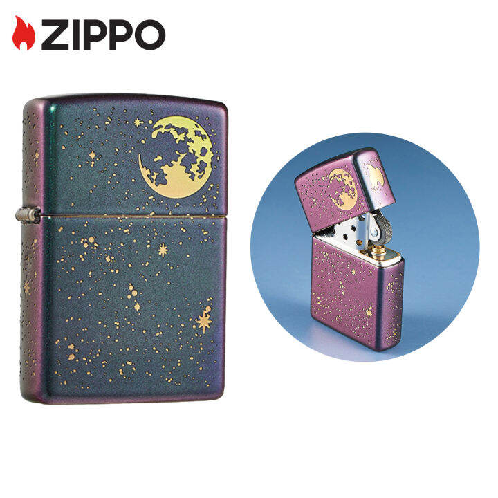 zippo-starry-sky-design-lighter-zippo-49448-lighter-without-fuel-inside-การออกแบบท้องฟ้าที่เต็มไปด้วยดวงดาว-ไฟแช็กไม่มีเชื้อเพลิงภายใน