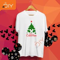 เสื้อยืดผ้าฝ้ายเสื้อยืดผ้าฝ้าย เสื้อยืดคริสต์มาส【Disney】 Christmas 2022 - Special Edition T Shirt UNISEX Cotton Short Sleeve High Quali