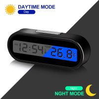 ❖℗❂ Mini Electronic Car Clock Time Watch Auto Clocks Luminous Thermometer LCD Backlight Digital Display Car Styling Accessories