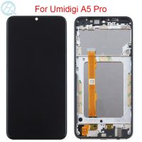 จอ Lcd สำหรับ Umidigi A5 Pro พร้อมชุดเครื่องอ่านพิกัดเทปกาวหน้าจอสัมผัส6.3 "Umi A5 Pro กรอบหน้าจอ Lcd