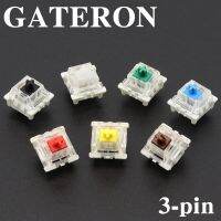 GATERON สวิทช์ SMD สำหรับคีย์บอร์ดแบบกลไกเกม RGB 3Pin แบบลิเนียร์คลิกกี้เงียบ45G 55G 80G