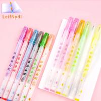 LEIFNYDI สมุดผู้ใหญ่แบบมีสีสัน DIY การ์ดสำหรับสมุดภาพเครื่องเขียนปากกาทำเครื่องหมายสีอุปกรณ์สำหรับโรงเรียนกราฟฟิตีมันวาว3D เจลลี่ปากกาเจลปากกาสีเจลปากการะบายสีเรืองแสง