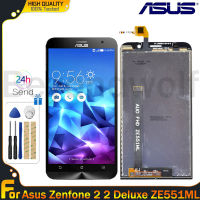 Beyondwolf หน้าจอจอ LCD แบบดั้งเดิมสำหรับ Asus Zenfone 2/2 Deluxe แสดงผล ZE551ML หน้าจอสัมผัสดิจิตอลแทนการประกอบสำหรับ Asus Zenfone 2 2 Deluxe ZE551ML Display ZE551ML