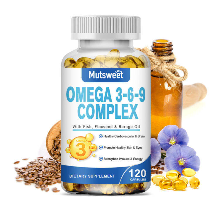 Omega 369 Complex Capsules with Fish, Flaxseed and Borage Oil for