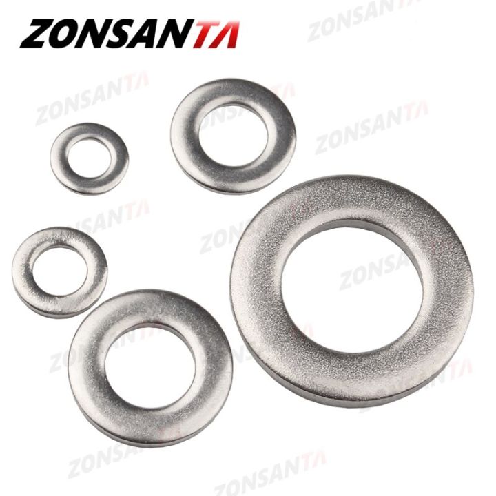 zonsanta-m2เครื่องซักผ้าแบน-m2-5-m3-m4-m5-m6-m8-m10-m12-m14-m16สแตนเลส-meson-washers-ธรรมดาปะเก็นตัวทำความสะอาด-spacer-shim