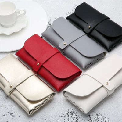 Protector Fold-able Men Eyewear Accessories Leather Sunglasses Case Eyeglass Holder Buckle Glasses Box