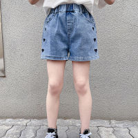 IENENS Summer Girls Jeans Shorts Fashion Kids Denim Short Pants Children Bottoms for 4-12 Years Baby Clothes