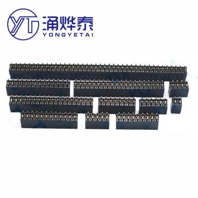 YYT 2.54 Double row Female type pin header socket 2x2P/3P4P5P6P7P8P9P10P12P14P15P16P18P20P25P30P40P
