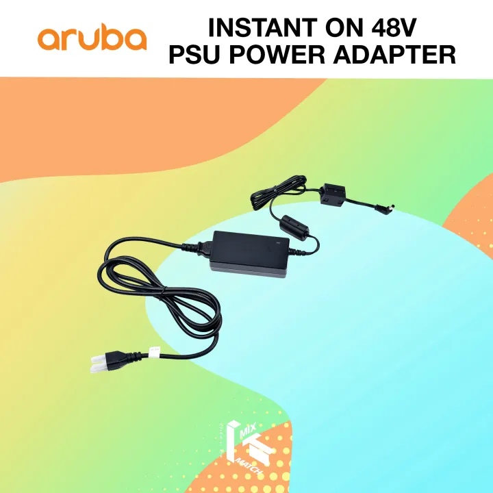 Aruba Instant On 48V PSU Power Adapter (R3X86A) แถม Aruba AC Power Cord
