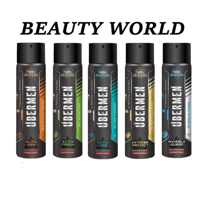 {Ready Stock} Uber men Antiperspirant Body Spray Activ Fresh