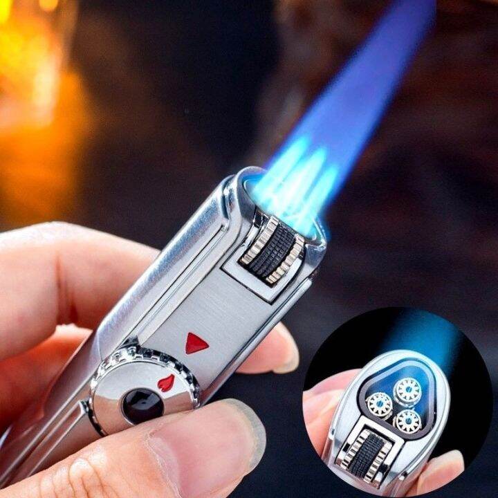 Jobon Powerful Turbo Gas Lighter Metal Windproof Flint Torch Ignition