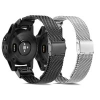 Suitable for Garmin Fenix 6S 6X 6 Pro Fenix 5X 5 5S 3HR26 22 20 mm metal strap Milanese quick release stainless steel bracelet