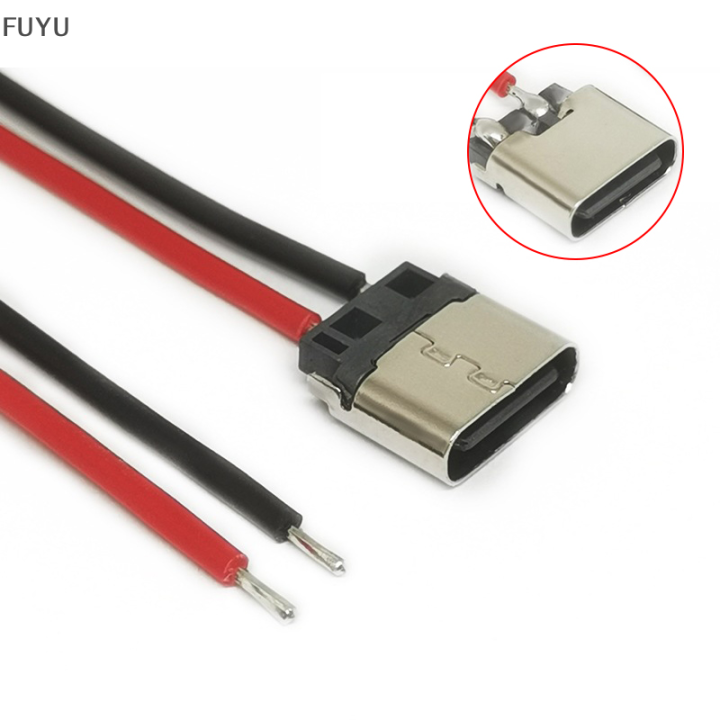 fuyu-5pcs-usb-type-c-2p-เชื่อมสายเชื่อมต่อหญิงสำหรับชาร์จโทรศัพท์มือถือ