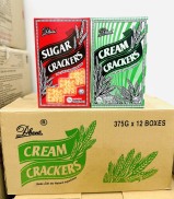 Sỉ Thùng Bánh Quy Hup Seng Cream Cracker Sugar Cracker thùng 12 hộp