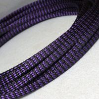 PET Cable Sleeves 4mm/8mm/12mm Purple Black PP Cotton yarn elasticity Braid Wire snakeskin protect Nylon mesh signal cable sets Electrical Circuitry P