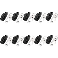 10 Set Locking Push Button Latch for Marine Boat Radio Box, Tool Box, Electronic Box, Motorcycle Glove Box Lock.