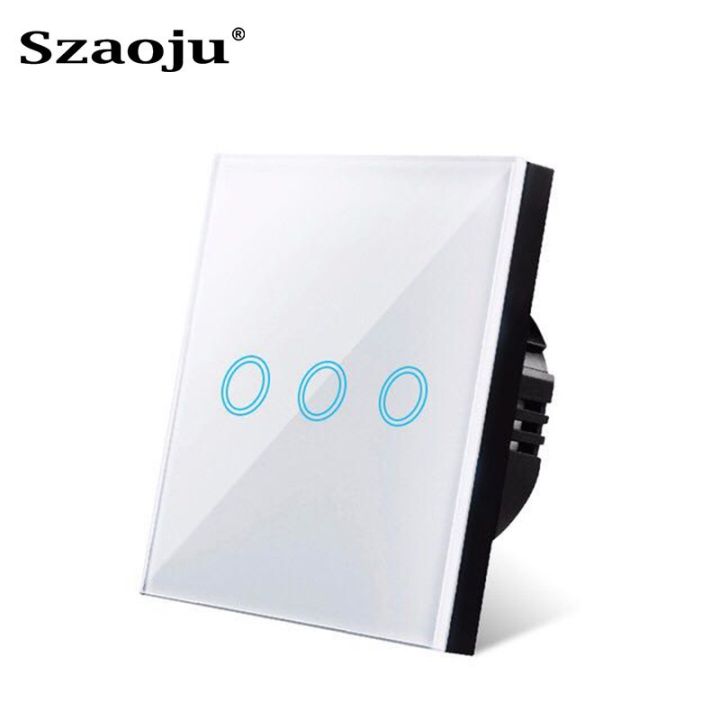 wall-touch-switch-220v-eu-standard-tempered-crystal-glass-panel-power-1-2-3-gang-1-way-light-sensor-switches-waterproof