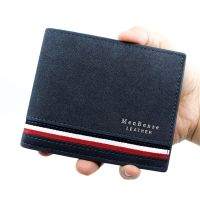 Fashion Leather Wallet Men Luxury Slim Coin Purse Business Foldable Wallet Man Card Holder Pocket Clutch Male Handbags Tote Bag Wallets