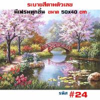 สินค้าสุดฮอต? รูปวาด ขึงเฟรมไม้ HOME DIY สินค้าอยู่ไทยพร้อมส่ง ภาพวาดสีน้ำมัน ภาพระบายสีตามตัวเลข ขนาด40X50CM ขึงเฟรมไม้!! JR_GADGET