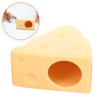 Zecetim บ้านหนูแฮมสเตอร์เซรามิก Lovely Cheese Hamster Hideout Cooling House Pet Sleeping Nest