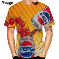 Summer Fashion Mens 3d Print Pepsi T Shirt Casual Short Sleeve s