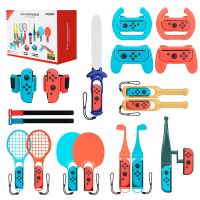 18 In 1 For Nintendo Switch Sports Control Joy-Con Wristband Tennis Racket Fitness Leg Strap Sword Game Switch OLED Accessories