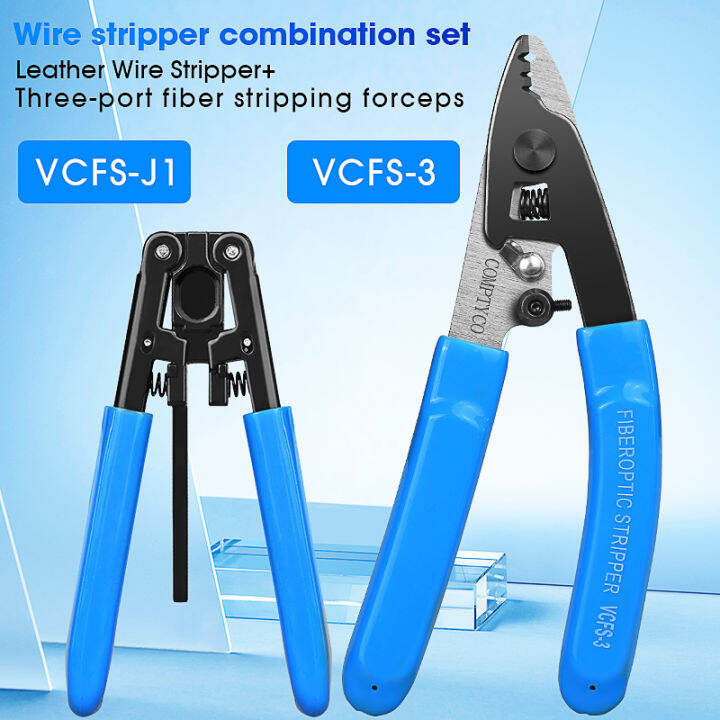 Two-piece optical fiber tool kit vcfs-3 optical fiber stripper/Cable ...