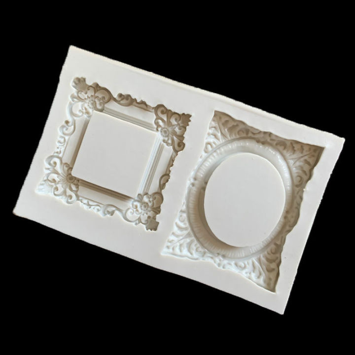 european-retro-embossed-photo-frame-cake-border-silicone-mold-clay-chocolate-molud-wedding-baking-decoration-tools