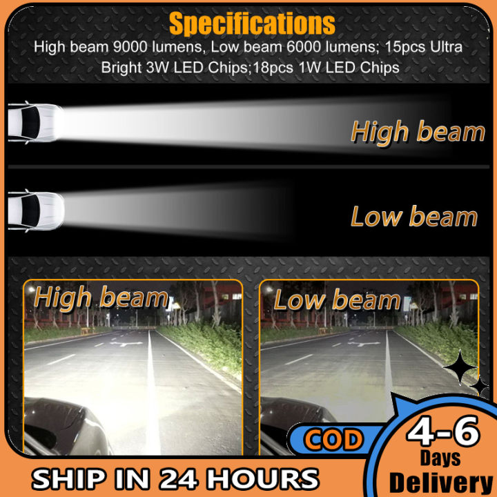 7-ไฟหน้ารถ-led-hi-lo-beam-ip68กันน้ำ-ultra-bright-off-road-ไฟหน้ารถบรรทุก