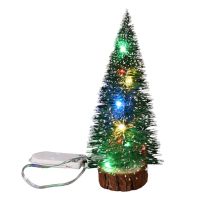 LED Christmas Tree 15/20/30/40CM Tabletop Mini Christmas Tree Nightlight Decoration Artificial Xmas Tree Decor New Year Gift