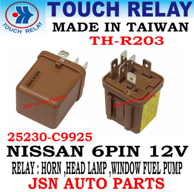 THR203 6PIN 12V NISSAN CAR PICK UP 4X4 RELAY HEA DLAMP ,FUEL PUMP , POWER RELAY 25230C9925