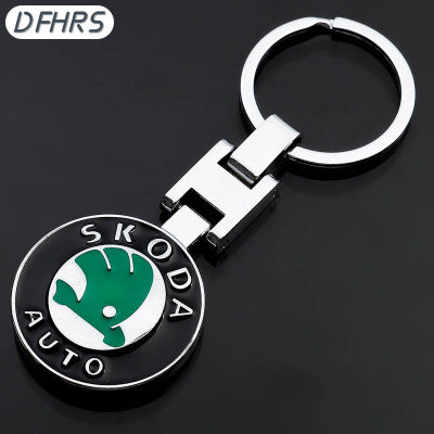 DFHRS พวงกุญแจโลหะสำหรับกุญแจรถพวงกุญแจอุปกรณ์เสริมรถยนต์กันรอยขีดข่วนสำหรับกุญแจกระเป๋าตกแต่งภายในรถยนต์