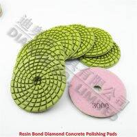 DIATOOL 9pcs 4inch Diamond Resin Bond Concrete Polishing Pads 3000 Renew Pads Beton Floor Renew Reparing Disk Dia 100mm