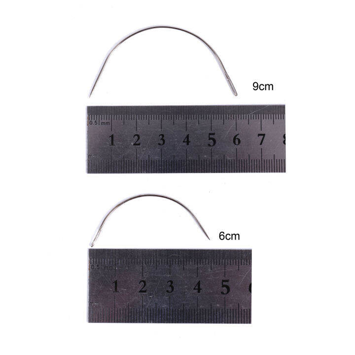 วิกเข็มโค้งทรง-c-ขนาดใหญ่24ชิ้น-ถุงขนาด9ซม-6ซม-ทำให้เกลียวถักไหมพรมโครเชท์ระบายอากาศที่เข็มถัก