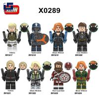 Yelena Black Widow Minifigures Taskmaster บล็อกตัวต่อ Kids Toys XH0289