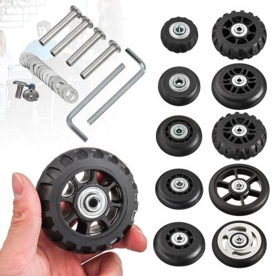 【CW】 2Pcs Replace Wheels Suitcase Parts Durable Axles Repair Tools Silent With Screw