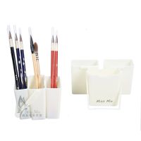 Watercolor Portable Mini Pen Washing Container Triple Combination Brush Washing Bucket