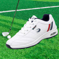 2022 GOLF SHOES มืออาชีพกอล์ฟรองเท้าผ้าใบชาย รองเท้าใส่เล่นกอล์ฟ ผู้ชายรองเท้ากอล์ฟลื่นทนต่อการสึกหรอรองเท้ากีฬาระบายอากาศขนาดใหญ่ขนาด 45 46