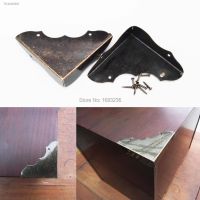 ❐♀卍 12pcs Thickness Antique Brass Jewelry Wine Gift Box Wooden Case Chest Edge Cover Corner Protector Guard Nail 44mm Heavy Duty