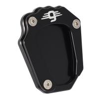 2X Motorcycle Kickstand Pad Side Stand Enlarge Extension For K1600gt K1600gtl 2017-2019(Black)