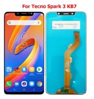 6.2 "สำหรับ Tecno Spark 3 KB7จอ LCD อะไหล่ชุดเซ็นเซอร์ดิจิไทเซอร์แผงหน้าจอสัมผัสอะไหล่โทรศัพท์