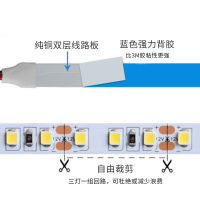 (HOT) ขายส่ง led แรงดันต่ำ 2835 แถบไฟอ่อน 12v แพทช์ติดกาวในตัวที่สว่างเป็นพิเศษกาวตกแต่งฝ้าเพดานกันน้ำ