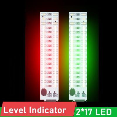 2x17 LED USB Music Spectrum Lighting Voice Sound Control Level Indicator MIC for MP3 POWER Amplifier