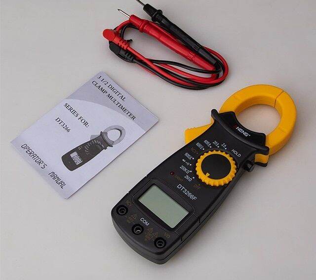 Aneng St201 Digital Clamp Multimeter Resistance Ohm Tester Ac Dc Clamp