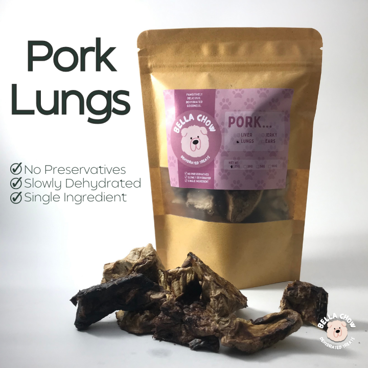 Bella Chow’s Dehydrated Pork Lungs Treats for Dogs and Cats Lazada PH