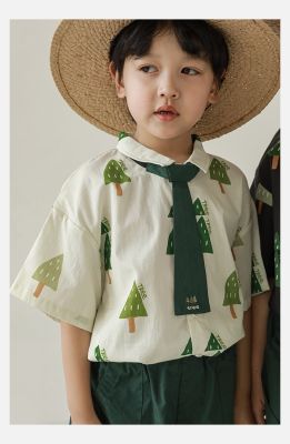 Little Tree Set (Shirt + Pants + Necktie) **Only white color**