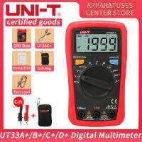 UT33A UNI-T + UT33B + UT33C + UT33D + บวกมิเตอร์มัลติมิเตอร์แบบ Mini จอแสดงผลดิจิตอลเครื่องวัดกระแสไฟดิจิตอลกระเป๋าป้องกันการเผาไหม้ของช่างไฟฟ้าในครัวเรือน